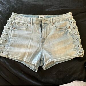 Mossimo Supply Co. Denim Shorts with Side Details